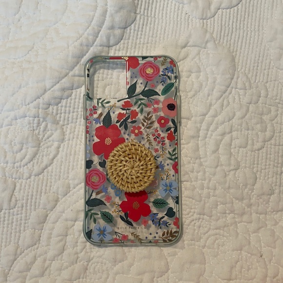 Rifle Paper Co. Accessories - Rifle paper co iPhone 11 Pro Max phone case with hirsch and timber pop socket